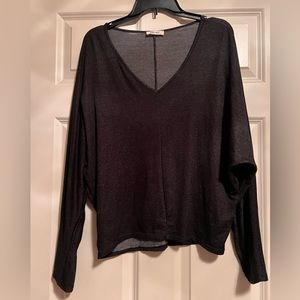 Black long sleeve top